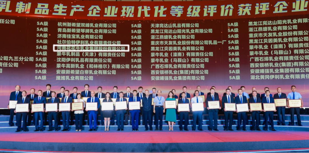 啟航新征程 點亮新賽道丨花花牛乳業(yè)集團(tuán)參加第十四屆中國奶業(yè)大會暨D20峰會，榮獲“中國乳制品生產(chǎn)企業(yè)現(xiàn)代化等級5A級”評定殊榮